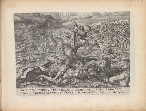 Battle of Gibeon, Harmen Jansz Muller, 1643 Canvas Print