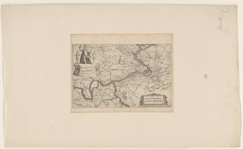 Map of Antwerp and its surroundings, anonymous, c. 1660 - 1696 Canvas Print