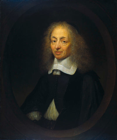 Portrait of Constantijn Huygens (1596-1687), Caspar Netscher, 1672 Canvas Print