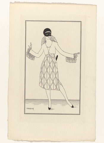 Journal des Dames et des Modes, Costumes Parisiens, 1914, No. 152, Fabius, 1914 Canvas Print