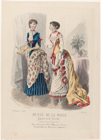 Revue de la Mode, Gazette de la Famille, 11 February 1883, 12th year, No. 580: Jupons & Corsets (...), A. Chaillot, 1883 Canvas Print