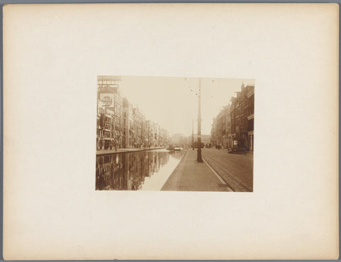 Rokin te Amsterdam, anonymous, c. 1907 - c. 1910 Canvas Print