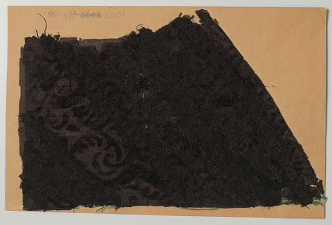 Fragment of a cloak of ciselé velvet with bobbin lace, according to tradition from Hugo Grotius, anonymous, c. 1600 - c. 1699 Canvas Print