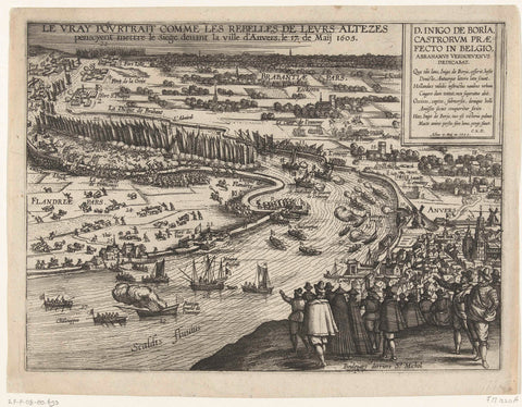 Failed onslaught on Antwerp, 1605, anonymous, 1605 Canvas Print