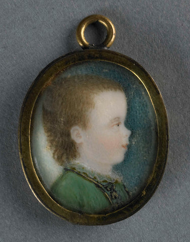 William George Frederick (1774-1799), Prince of Orange-Nassau. Son of William V and Wilhelmina of Prussia, as child, Pieter Lesage (attributed to), 1775-1780 Canvas Print