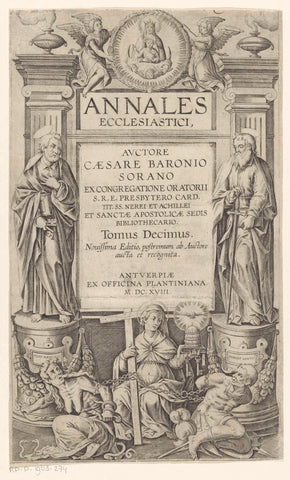 Peter, Paul and the Catholic Church, anonymous, 1618 Canvas Print