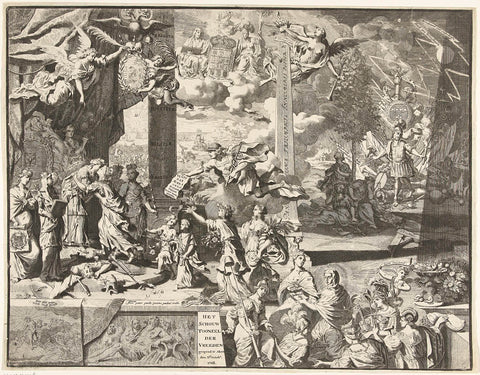 Allegory on the Peace of Aachen, 1748, Pieter van den Berge, 1748 Canvas Print