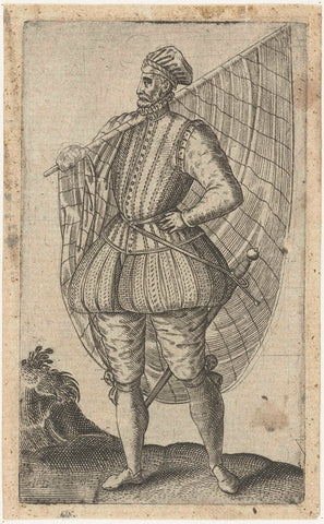 Ensign, Abraham de Bruyn, c. 1550 - c. 1587 Canvas Print