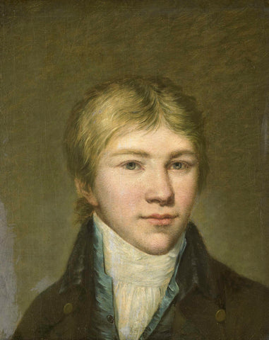 Portrait of Hendrik Arend van den Brink at the Age of Seventeen, Benjamin Wolff, 1800 Canvas Print