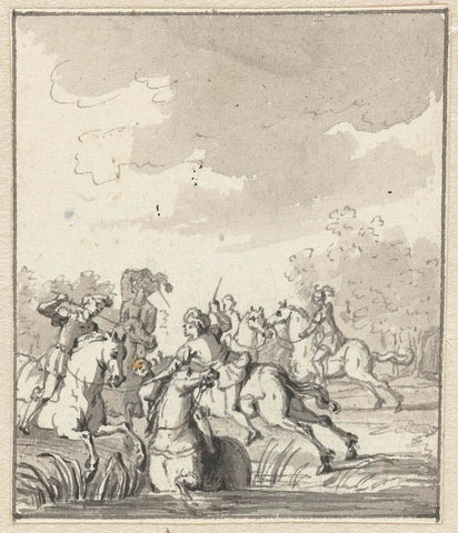 In 't Jaar 1296, anonymous, c. 1789 - c. 1810 Canvas Print