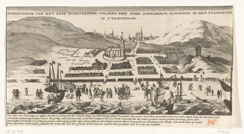 Flooding in Scheveningen on All Saints' Day, November 1, 1570, anonymous, 1730 - 1799 Canvas Print