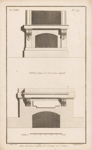 Two window sills and cellar holes, Jean Pelletier, 1772 - 1779 Canvas Print