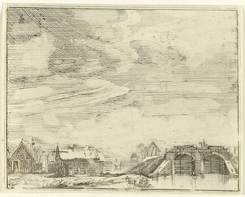 Fortification and lock in Arnhem, called the Prussian Glasses, 1787, anonymous, 1787 Canvas Print