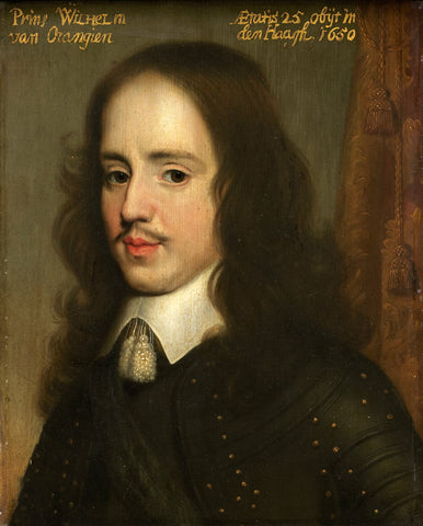 Portrait of William II, Prince of Orange, Gerard van Honthorst (workshop of), c. 1653 Canvas Print