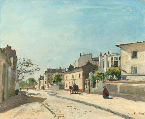 Rue Nôtre-Dame, Paris, Johan Barthold Jongkind, 1866 Canvas Print