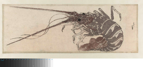 The Lobster, Katsushika Hokusai, c. 1800 - c. 1810 Canvas Print