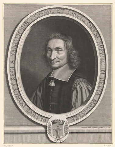 Portret van Pierre Poncet de la Rivière, Robert Nanteuil, 1660 Canvas Print