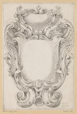 Cartouche, Agostino Mitelli, 1636 Canvas Print