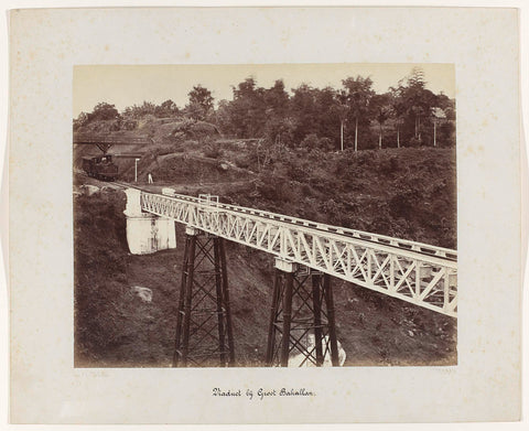 Viaduct at Groot Bakallan, Herman Salzwedel, 1880 - 1888 Canvas Print