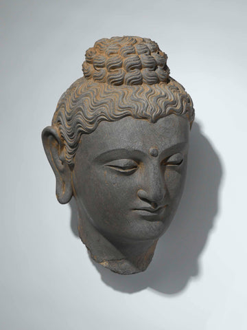 Head of the Buddha, anonymous, 300 - 399 Canvas Print