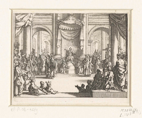 The Twelve-Year-old Christ in the temple, Jacques Callot, 1635 Canvas Print