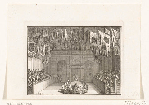 The First Great Assembly, 1651, Simon Fokke, 1782 - 1784 Canvas Print