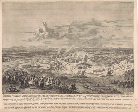 Battle of Höchstädt, 1704, Jan van Huchtenburg, 1704-1706 Canvas Print