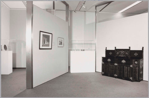 Room with various objects including a buffet, c. 1989 Canvas Print