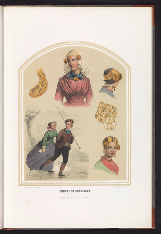 Costume of Groningen, 1857, Ruurt de Vries, 1857 Canvas Print