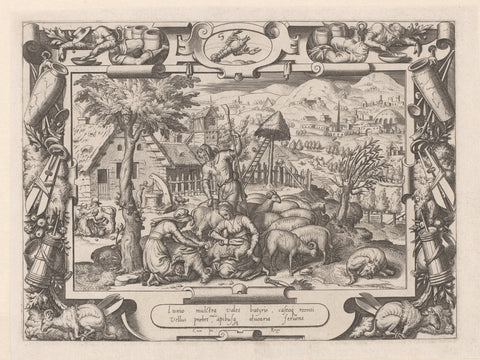 June, Etienne Delaune, before 1566 Canvas Print