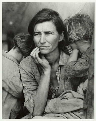 Portrait of Florence Owens Thompson, Dorothea Lange, 1936 Canvas Print