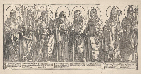 The patron saints of Austria, Albrecht Dürer, 1570 - 1590 Canvas Print