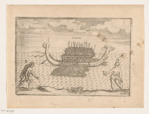 Coracora van de Banda Islands, 1599, anonymous, 1619 Canvas Print