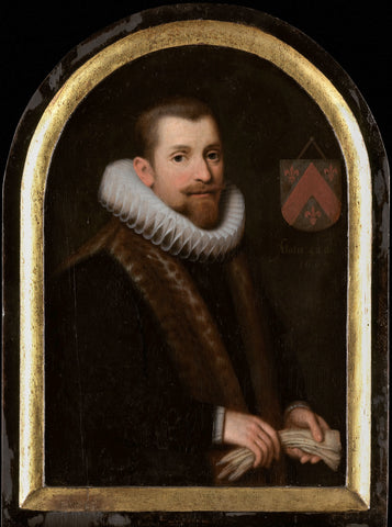 Portrait of Floris Gerritsz van Schoterbosch (c. 1562-1618), Cornelis Engelsz. (attributed to), c. 1620 Canvas Print