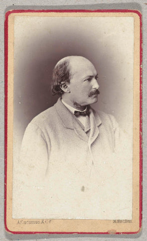 Portrait of Johan Philip van der Kellen (1831-1906), stamp cutter and director of the Rijksprentenkabinet/Rijksmuseum, A. Cucumus & Cie., c. 1870 - c. 1890 Canvas Print