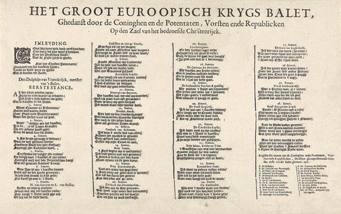 Text sheet accompanying the cartoon on the peace negotiations with Spain, 1632, anonymous, 1632 Canvas Print