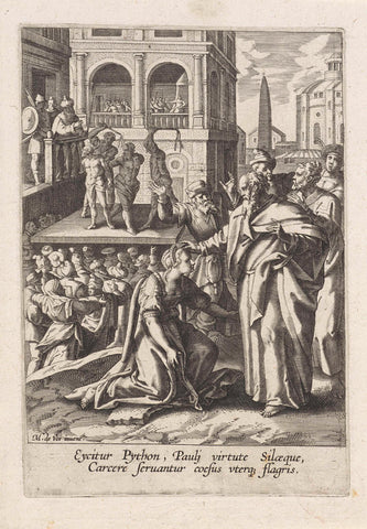 Paul and Silas in Philippi, anonymous, 1591 - 1600 Canvas Print