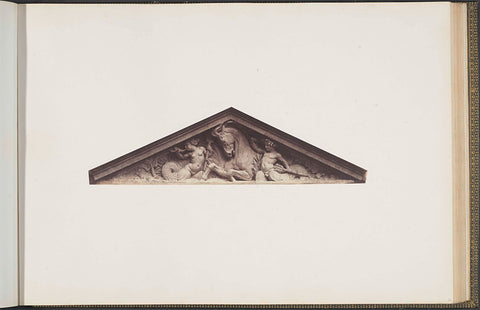 Plaster models for sculptures on the Palais du Louvre: 