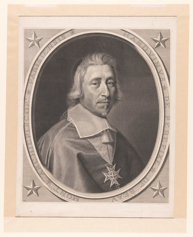 Portrait of Hardouin de Beaumont de Péréfixe, Robert Nanteuil, 1665 Canvas Print