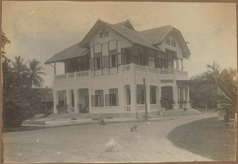 Grote villa in Simpangampat, anonymous, 1914 - 1919 Canvas Print