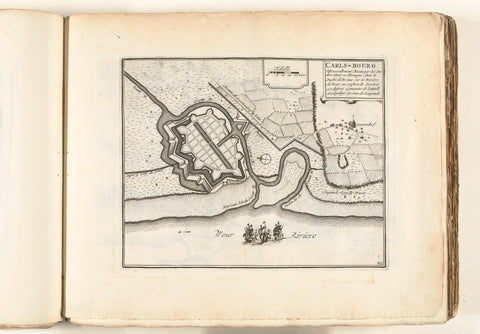 Map of the Fort Carlsburg, ca. 1702, anonymous, 1702 - 1703 Canvas Print