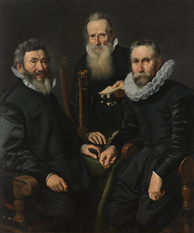 Group Portrait of an Unidentified Board of Governors, Thomas de Keyser, c. 1625 - c. 1630 Canvas Print