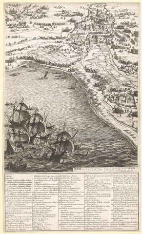 Siege of La Rochelle, September 1627-October 1628 (central map, part lower right), Jacques Callot, 1628 - 1631 Canvas Print