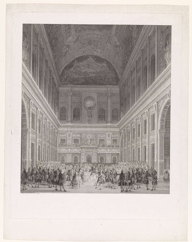 Bal in het Stadhuis, 1768, Reinier Vinkeles (I), 1771 Canvas Print