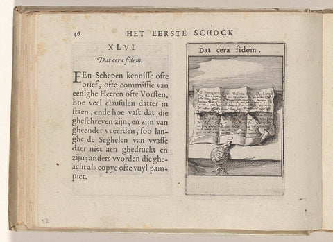 XLVI Dat cera fidem, Roemer Visscher, 1614 Canvas Print