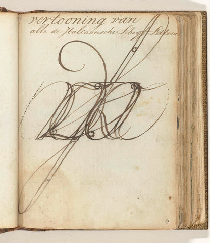 Italian writing letters, Jan Brandes, 1770 - 1808 Canvas Print