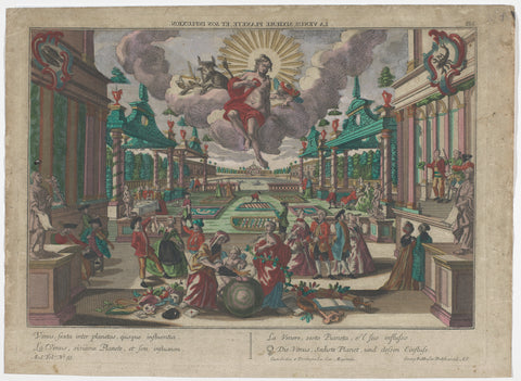 Allegory on the planet Venus, Georg Balthasar Probst, 1742 - 1801 Canvas Print