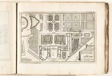 Map of the Great Trianon with gardens, ca. 1702, anonymous, 1702 - 1703 Canvas Print