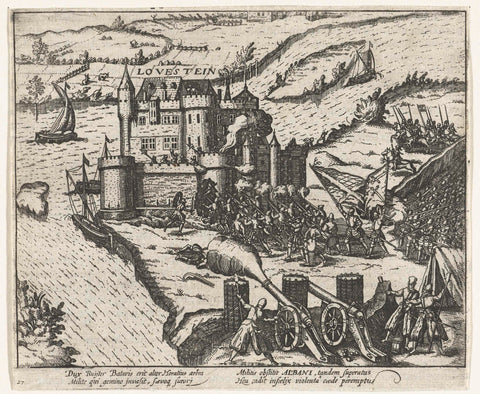 Slot Loevestein by Herman de Ruiter taken, 1570, anonymous, 1613 - 1615 Canvas Print