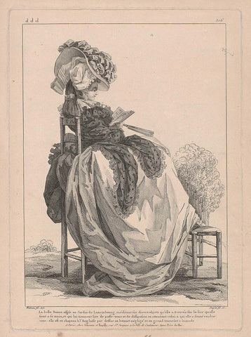 Gallerie des Modes et Costumes Français, 1785, ddd 306: La belle Suzon (...), Nicolas Dupin, 1785 Canvas Print